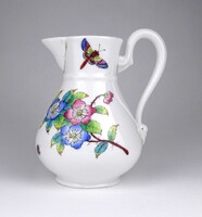 1W441 Antik Herendi Anton pillangó mintás porcelán kancsó 17.5 cm