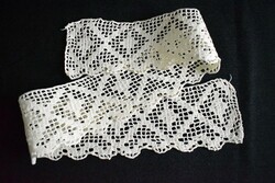 Horgolt csipke kézimunka , polc szegő , terítő , kötény ,... szegélyszalag  78 x 9 cm