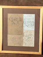 Senyei Oláh István ceruzarajzok