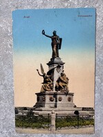 Arad- Vértanú szobor ELKÖLTÖZÖTT jelzéssel ellátott 1912
