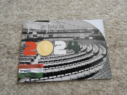 2024 20 éves az UNIÓ -s csatlakozás ARANYOZOTT 50 Ft forint bliszter csak 100 db!! 024-es sorszám