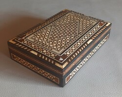 Kézzel készített gyöngyház berakasos doboz ALKUDHATÓ