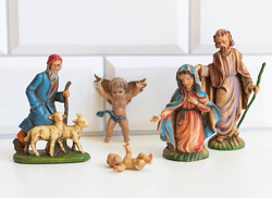 Betlehemi figurák műanyagból - karácsonyi dekoráció