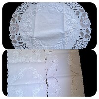 Kalocsai Hímzett Terítők - 2 Futó + 1 Riselt Hibàtlan Àllapotban!