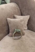 Antik Ezüst Gyűrű Markazitokkal