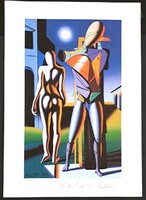 Mark Kostabi- litográfia-Walk Away Reneé - 2008- 50x35 cm