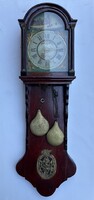 Flamand kétsúlyos falióra 1920 körüli
