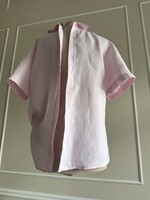 Blazer M-es 100% lenvászon férfiing rózsaszínben