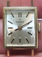 Art Deco 14 K Arany TISSOT Női karóra MŰKÖDIK!