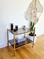 Vintage réz polc füstüveggel