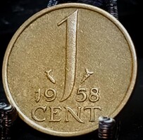 Hollandia 1 cent, 1958 A12B5