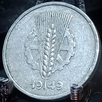 Német Demokratikus Köztársaság 1 pfennig, 1949 Verdejel ''A'' - Berlin A11G2