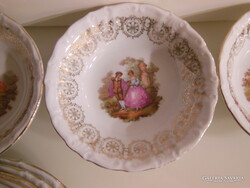 KÉSZLET - ALKUKÉPES - 10 db - BAVARIA  WINTERLING  - PORCELÁN - SÜTIS 17 cm - TÁL 13 x 3,5 cm
