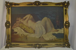 Novák József - Akt kép 1930 - antik jelzett olajfestmény 100X70 cm