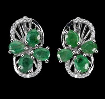 Valodi Smaragd 925 Ezust Fülbevalò