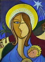 Zemplényi Magda ( 1899 - 1965 ) SZŰZANYA GYERMEKKEL