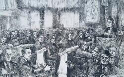 Varga Nándor Lajos: Ideiglenes országgyűlés, Debrecen, 1944 december - történelmi, szocreál