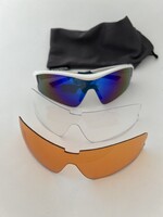 UVEX polarizált sport napszemüveg, cserélhető 2db pót lencsével, porvédő tokkal