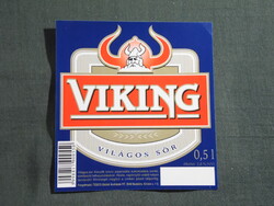 Sör címke,Magyar sörgyár,TESCO üzletek,Viking sör,0.5 L,