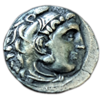 Nagy Sándor Drachma i.e.310-301 Antigonos alatt, Abydos, Drachm, ókori görög ezüst, Alexander III