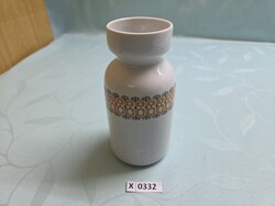 X0332 Alföldi terrakotta mintás váza 15,5