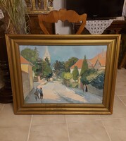 Halász Szabó Sándor festmény! Tokaj!