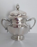 Ezüst art-deco cukortartó