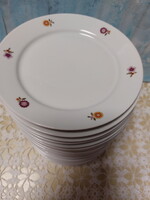 Alföldi szalmavirágos porcelán süteményes tányérok