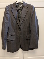 H&M férfi M-es barna csíkos zakó, üzleti zakó tökéletes állapotban.