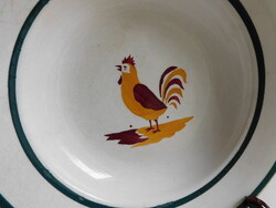 Wilhelmsburgi antik keménycserép tányér 23 cm