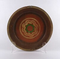 1W673 Antik kerámia sütőtál, pités tál 28 cm