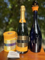 Veuve Clicquot Crystal Thermo – Hőmérőpánt és Palackzáró Szett Díszdobozban