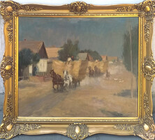 Chiovini Ferenc (1899 - 1981): Munkából hazafelé '55