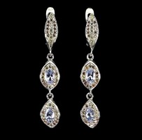 Valodi Tanzanit Zafir Francia Kapcsos 925 Ezust Fülbevalò