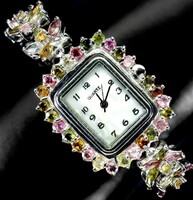 925 Ezüst Ékszeròra Turmalin