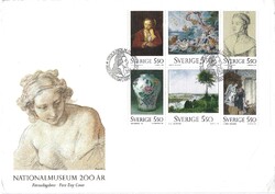 Elsőnapi bélyegek Svéd - 1994 - 25 db, 7 borítékon