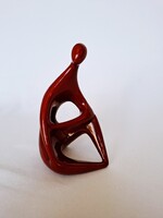 Zsolnay Török János Bordó art-deco figura (No. 238.)