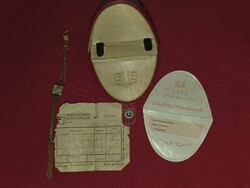 GUB Glashütte női retro zsebóra eredeti dobozában irataival