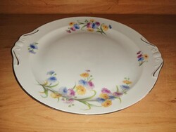Régi cseh porcelán virágos kínáló - 23 cm (6p)