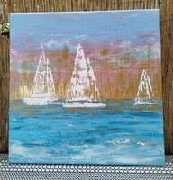 Vitorlások - 70x70cm