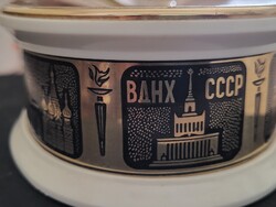 Orosz ritka zenélő doboz, foci témával,