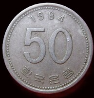Dél Korea 50 won 1984 (P38)