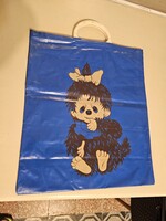 Gyűjtői Retro Monchhichi Bevásárló Táska – Kék