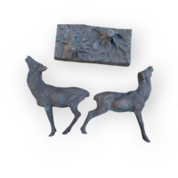 Bronz Szarvas Tehén