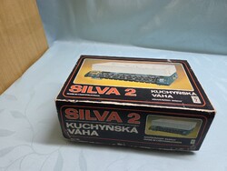 Retro Silva 2 csehszlovák konyhai mérleg dobozában