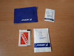 MALÉV gépről a  80 as évekből, só , törlőkendő