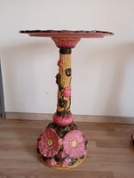 Zsolnay antik fajansz lótusz asztal