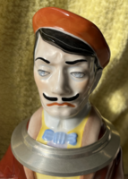 Sörös kupa, ón fedeles, RASTAL fejes korsó