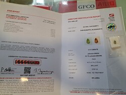Alexandrit színvaltós drágakő TOP minőség 1.110 ct Svájci Certivel
