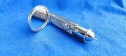 Vintage silver lipstick holder pendant – mirrored finish, in excellent condition!